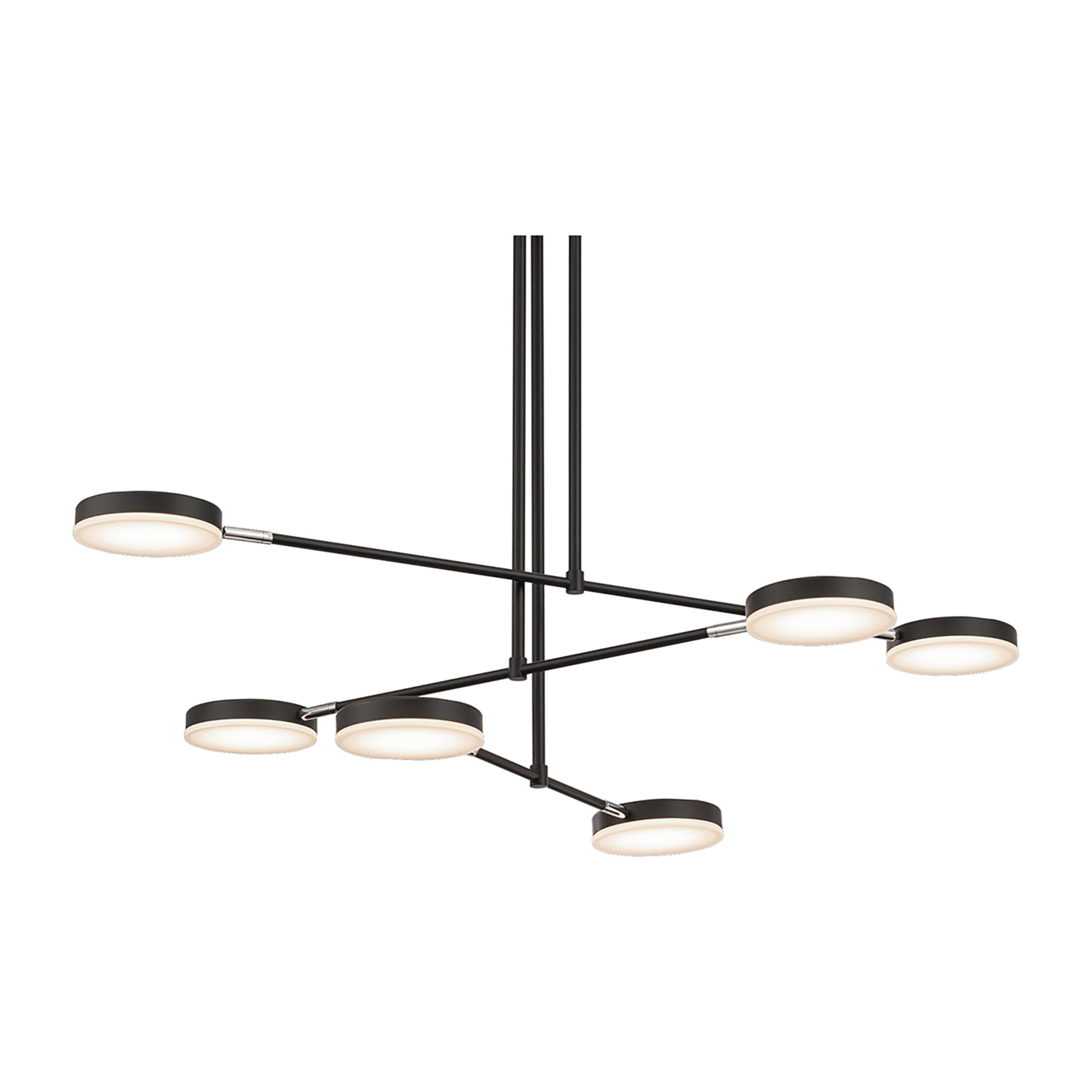 Maytoni Fad suspension LED abat-jour pivotants x6