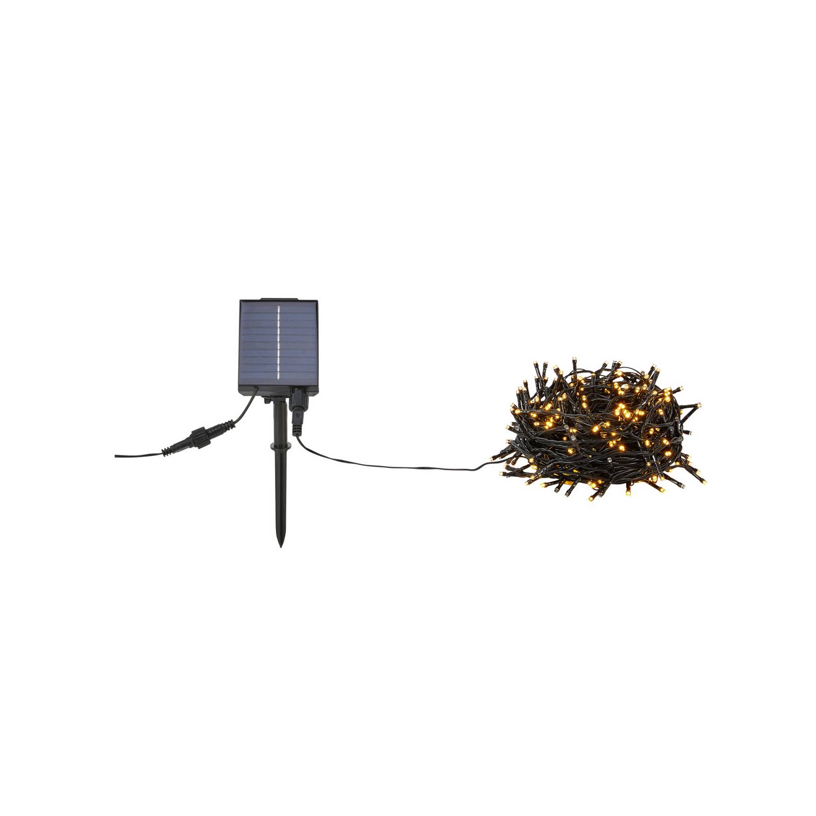 Łańcuch świetlny Suno, czarny, solarny, USB, 300 lampek, IP44