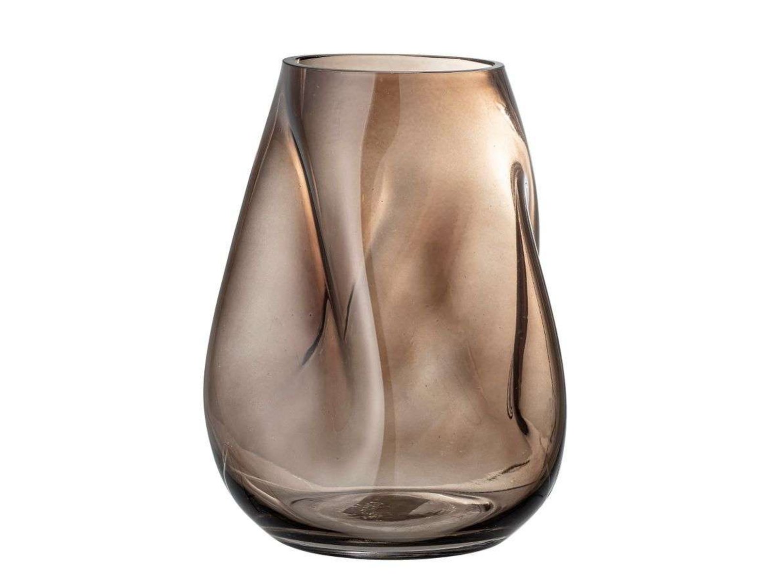 Ingolf Vase Brown Glass  - Bloomingville