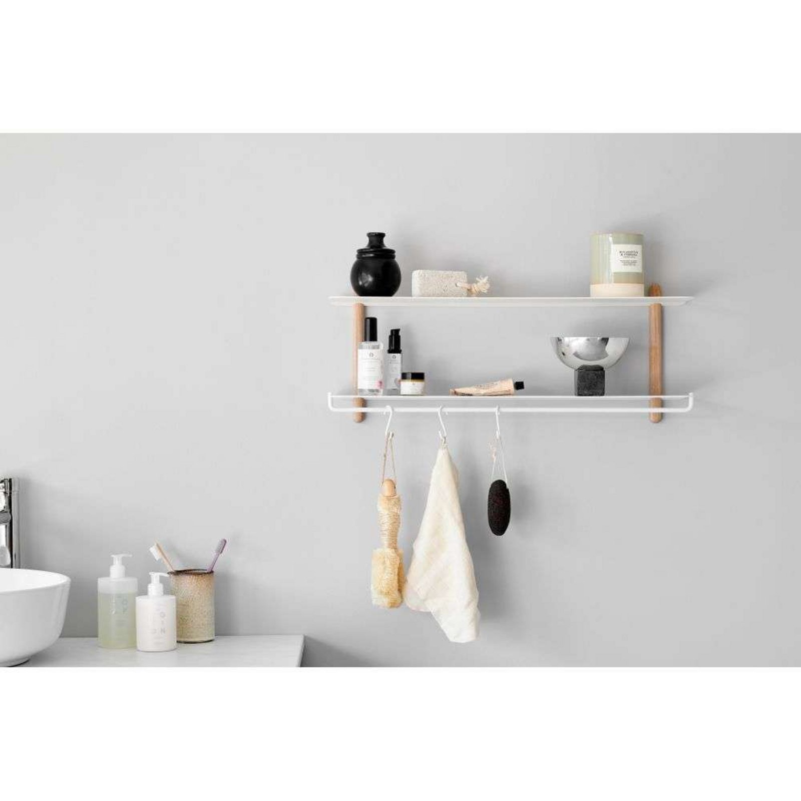 Nivo Shelf Hooks 3 pcs. Alb - GEJST