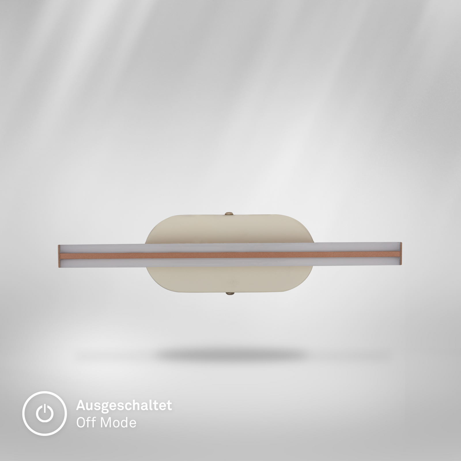 Ruth LED wall light, light grey/brown, height 30 cm, 3,000 K Ruth LED wall light, light grey/brown, height 30 cm, 3,000 K