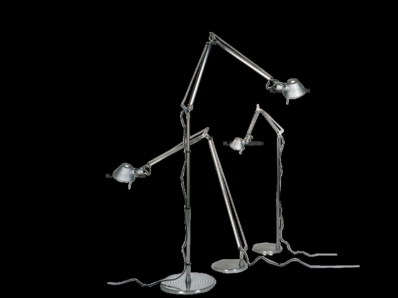 Tolomeo Reading Candeeiro de Pé Aluminium - Artemide