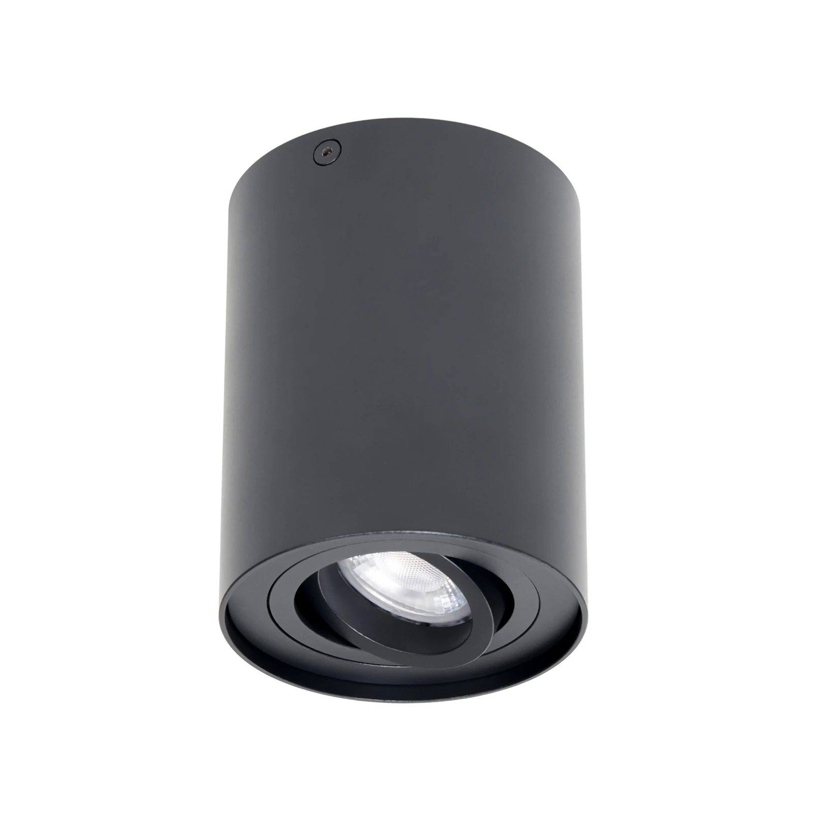 Arcchio plafondspot Jolina, rond, antraciet, 13 cm, metaal