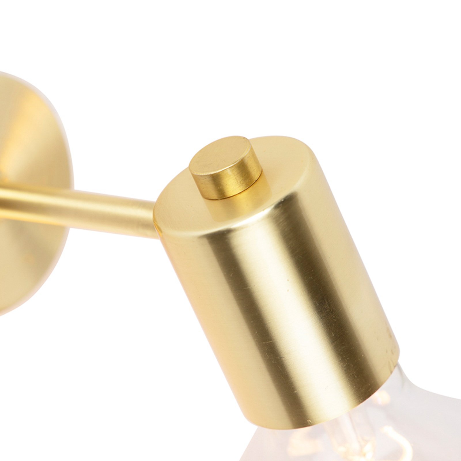 Wandlamp Facil, 1-lamp, messing/goud