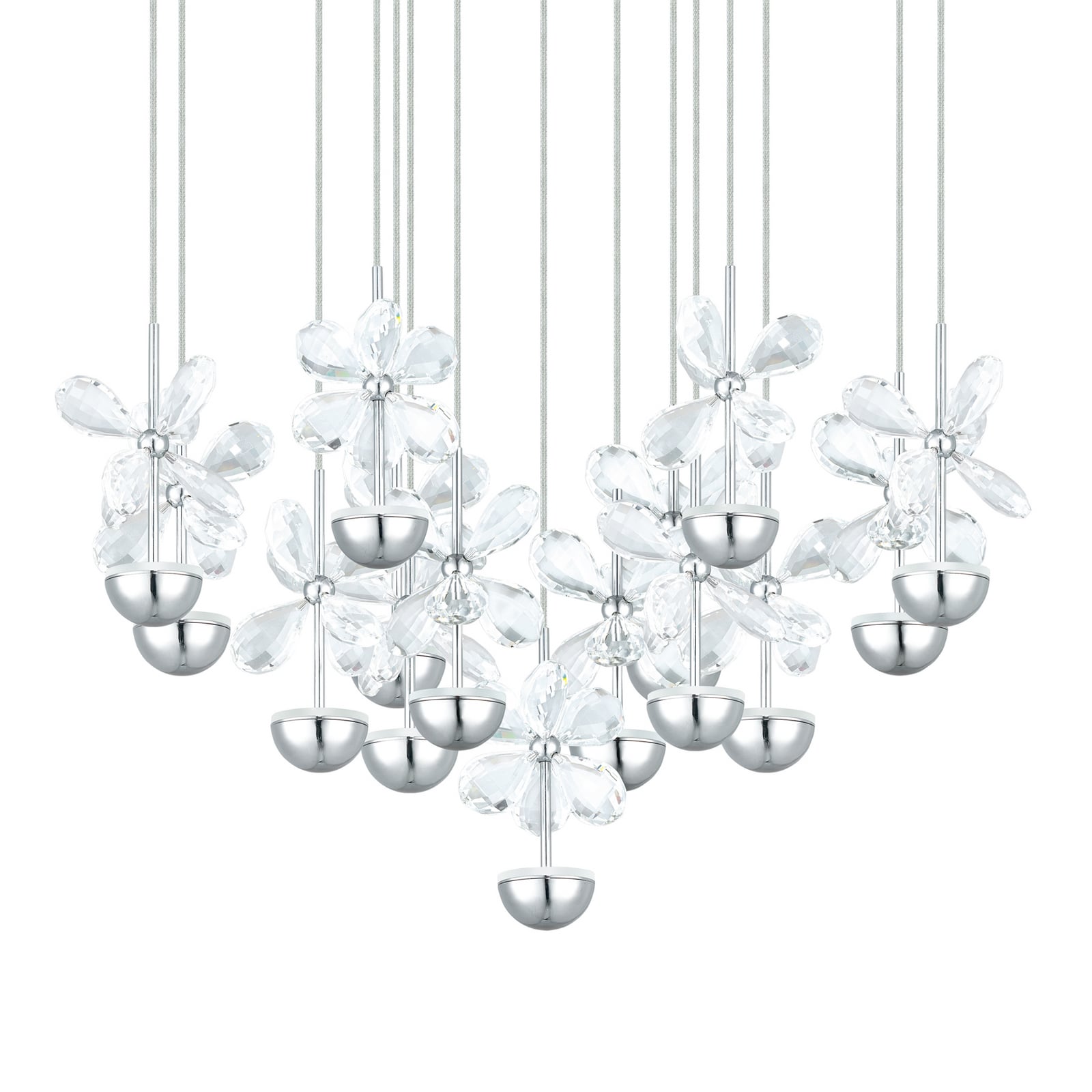 Pianopoli závěsné světlo chrom 50x113 cm - EGLO Stars of Light