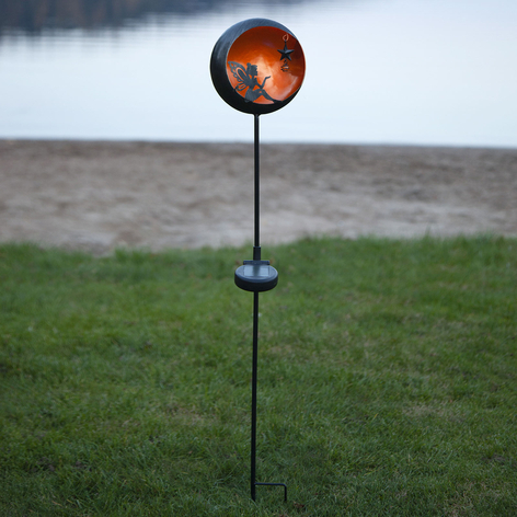 LED-solcellslampa Fairytale, orange