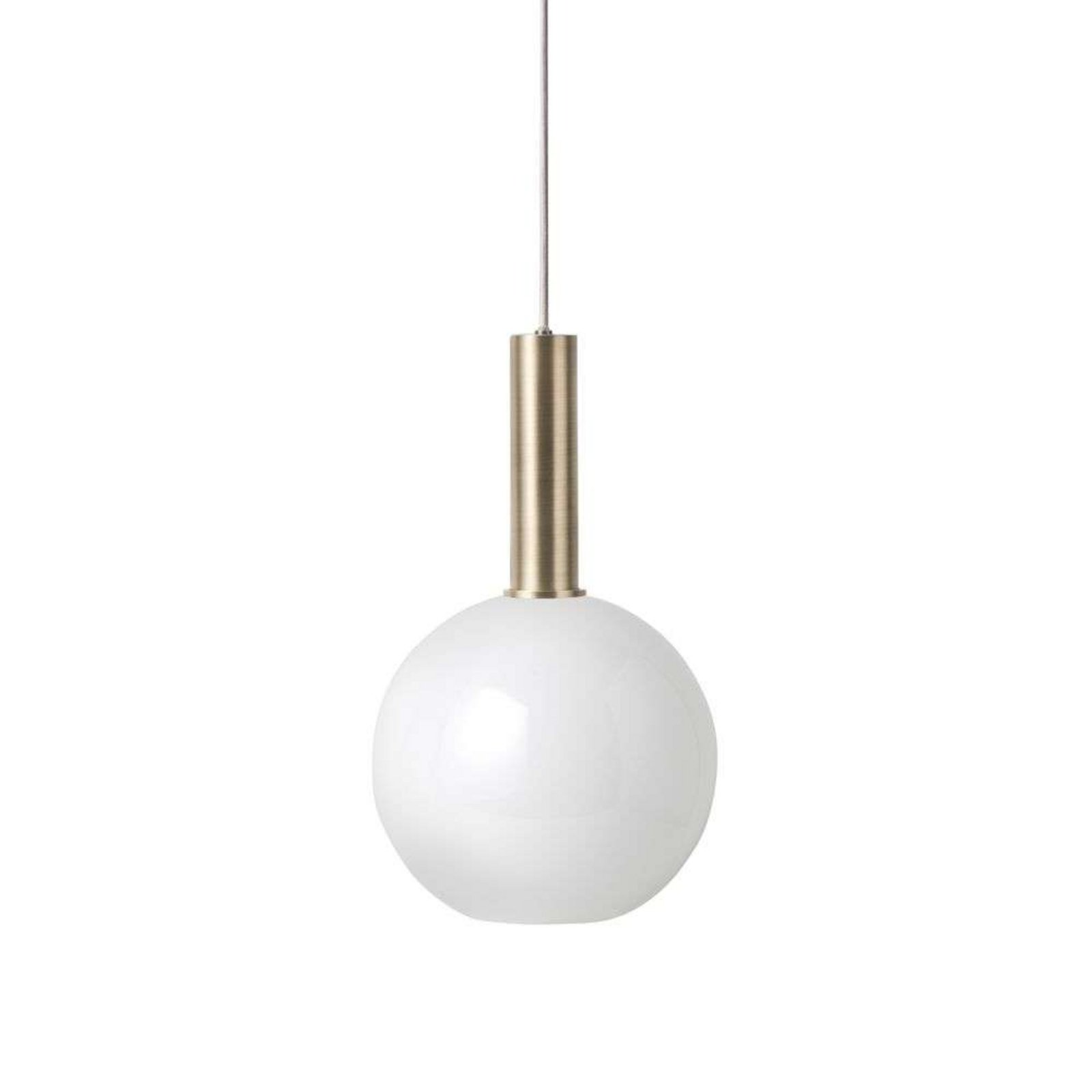 Collect Taklampa Opal Sphere High Brass - Ferm Living