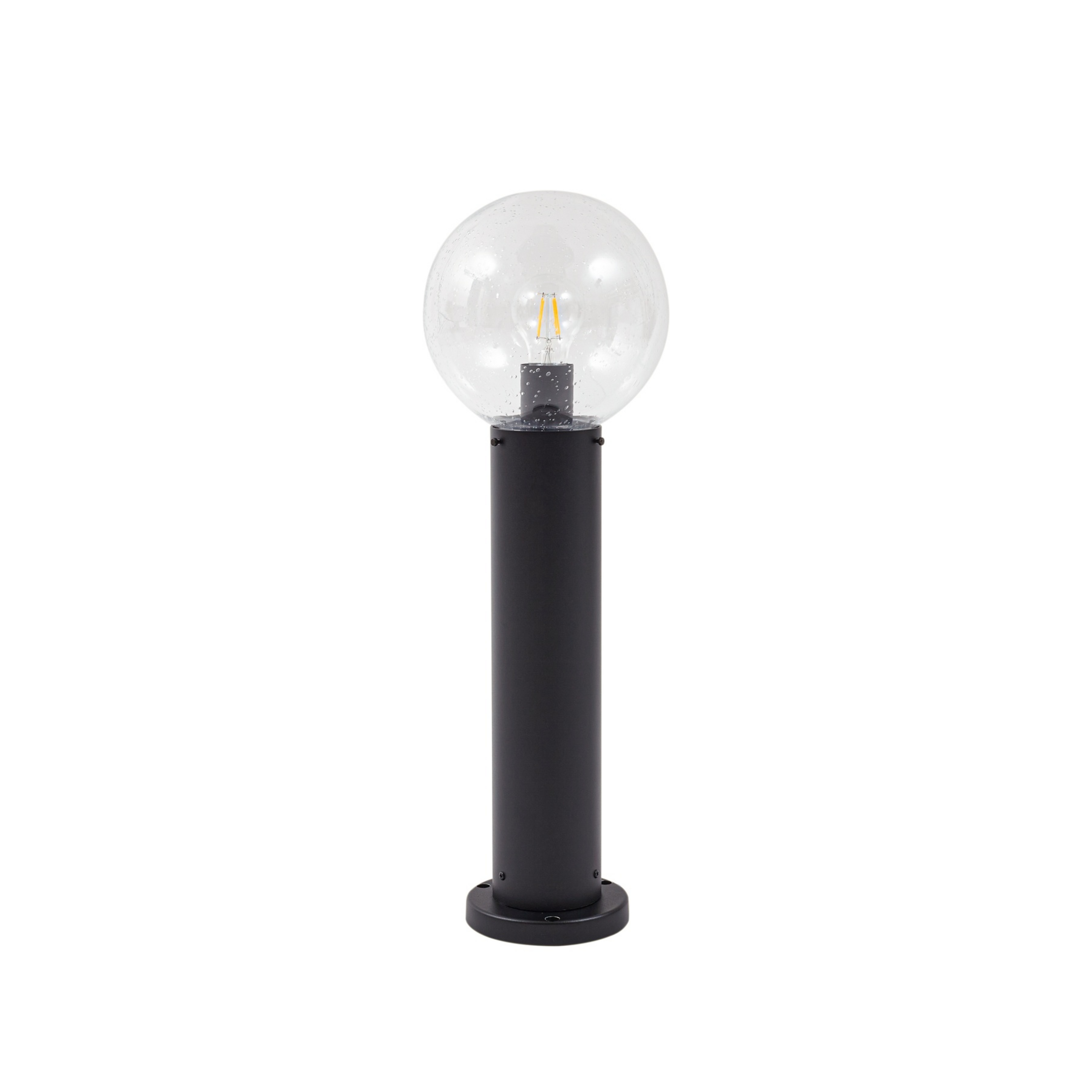Dangan sokkellampe, højde 60 cm, glas, metal, klar - Lindby