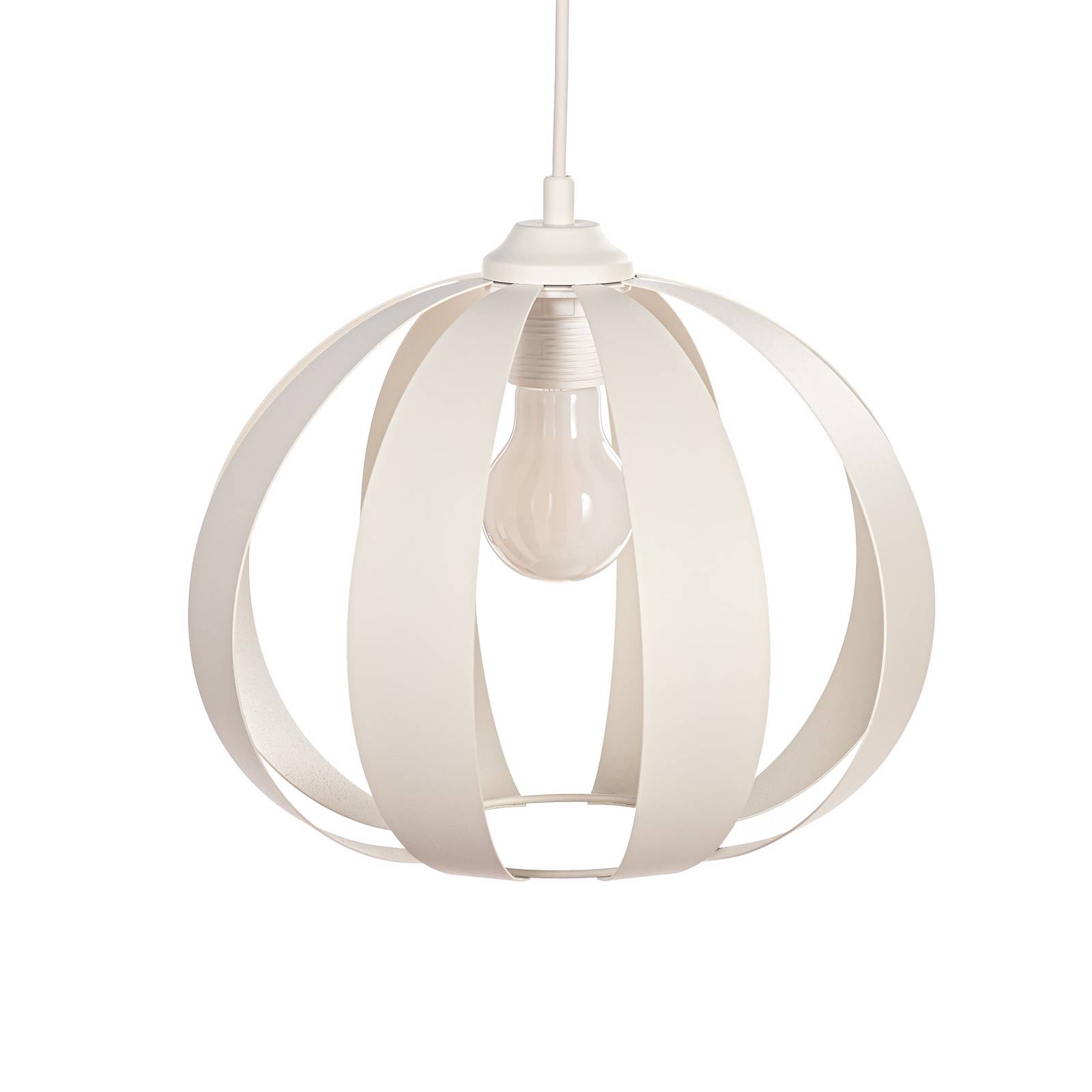 Lampa wisząca Newton, 1-punktowa, kolor piaskowy, metalowa