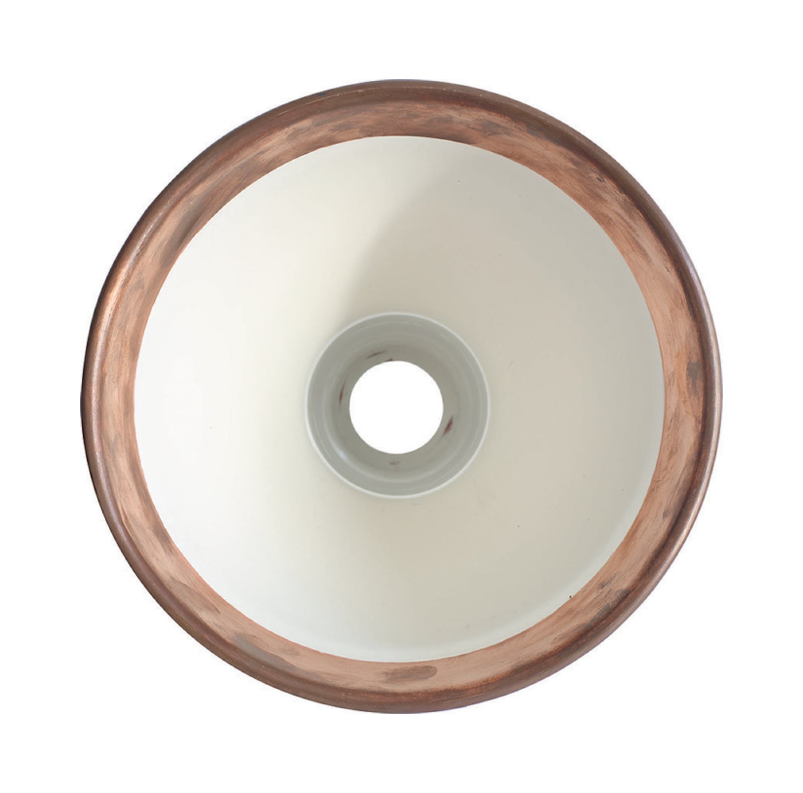 214 Applique Round nero/rame grezzo/bianco - Lampe Gras