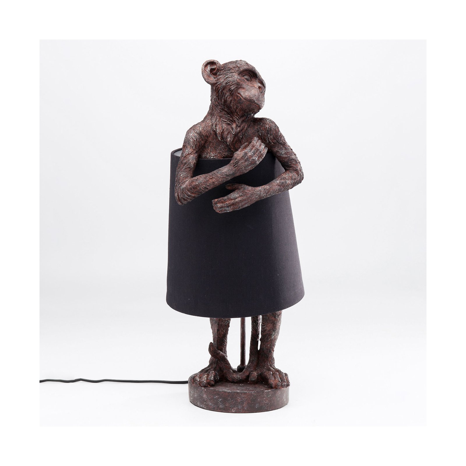 KARE Animal Monkey table lamp brown/black