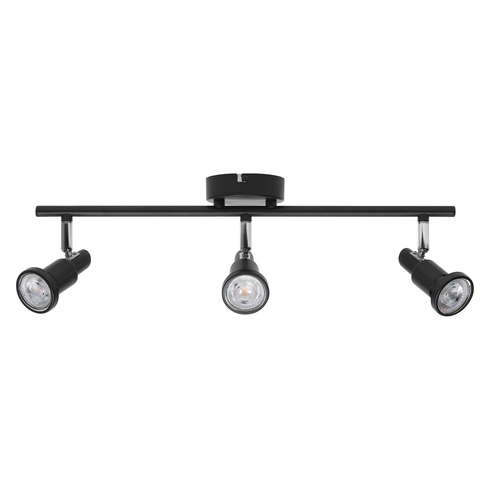 LEDVANCE Spot pour plafond LED GU10 à 3 lampes, noir
