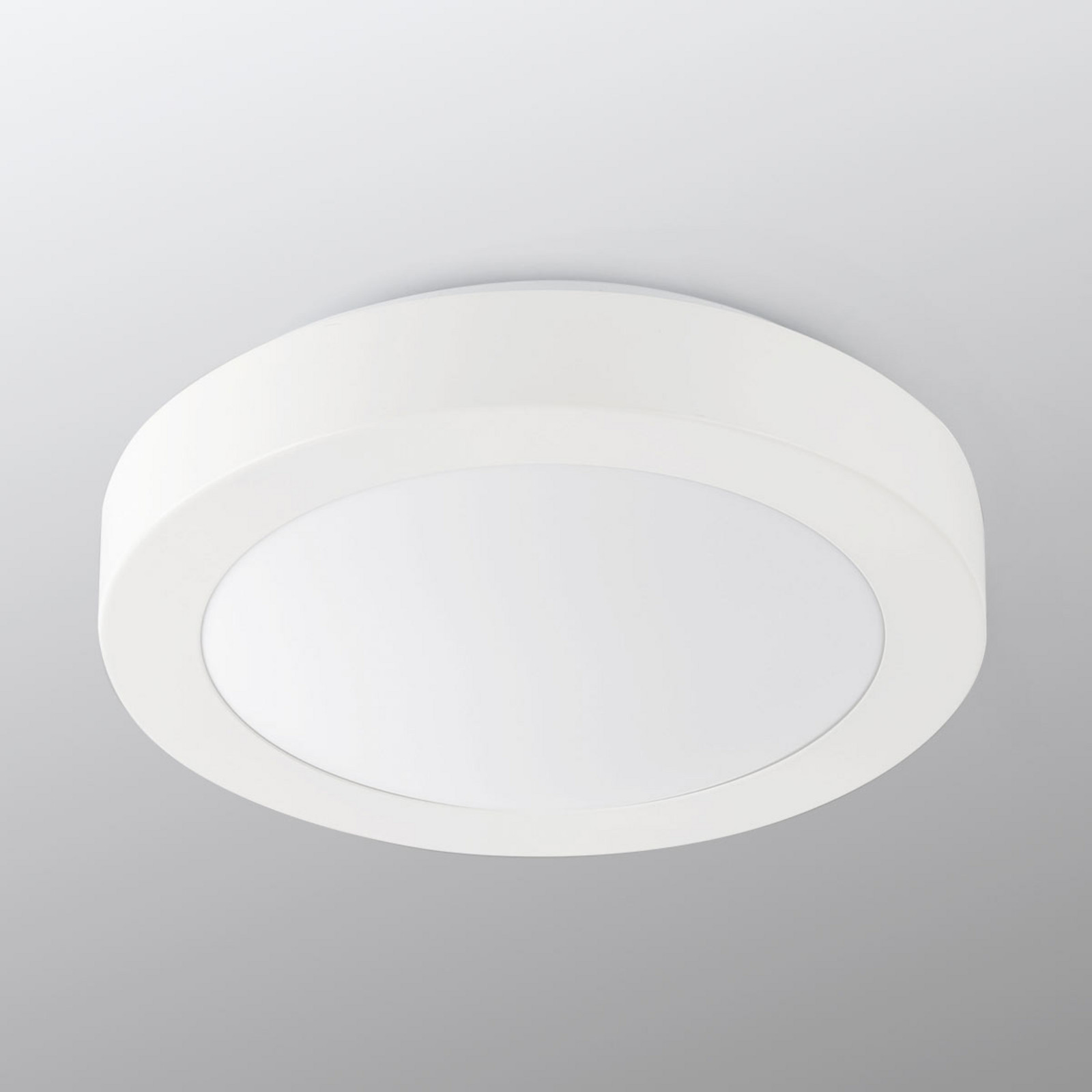Plafonieră de baie Logos Ø 27 cm alb