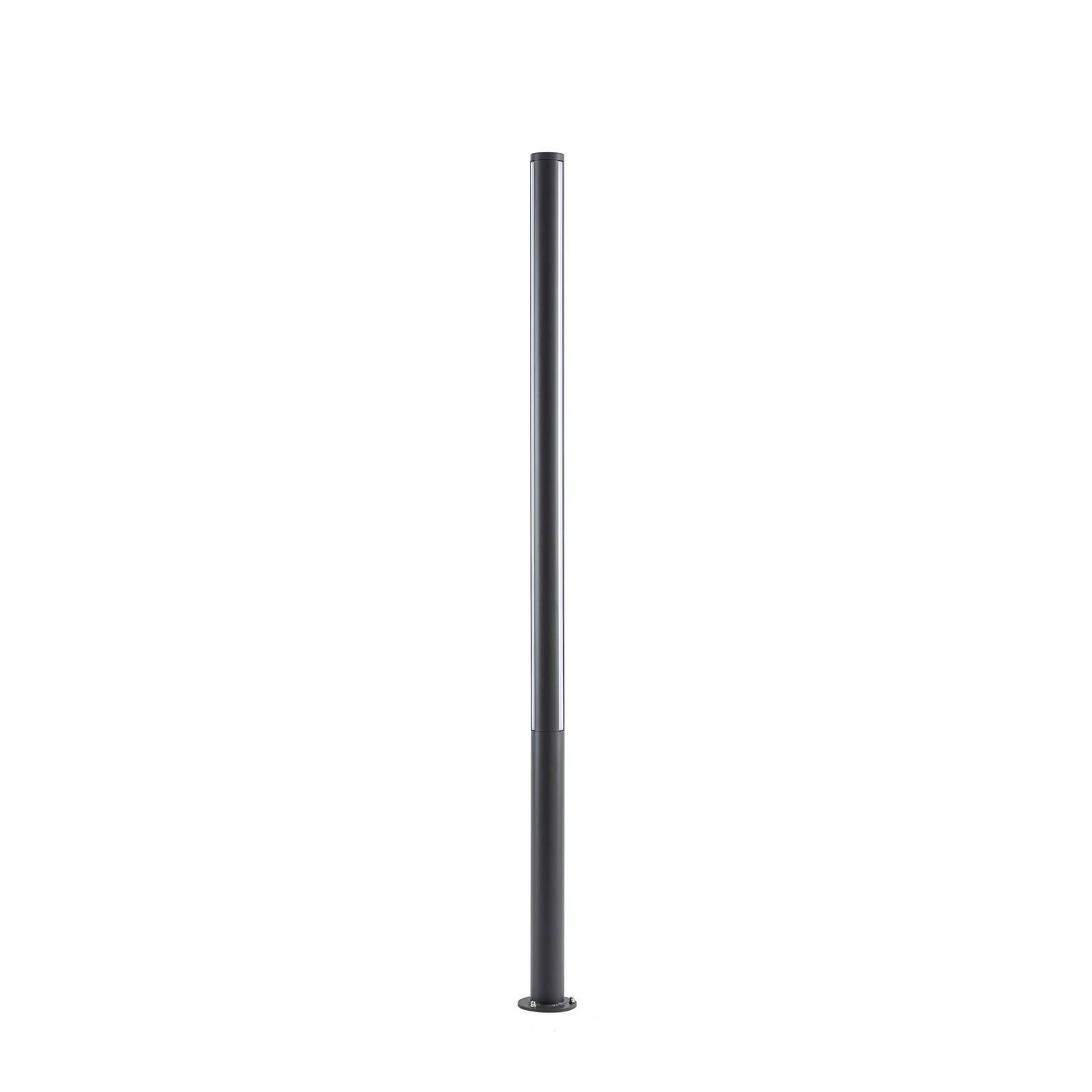 Lucande LED-Außenleuchte Lynel, anthrazit, Höhe 200 cm, IP54