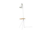 Cone Golvlampa w/Bord Clear White/Oak - Warm Nordic