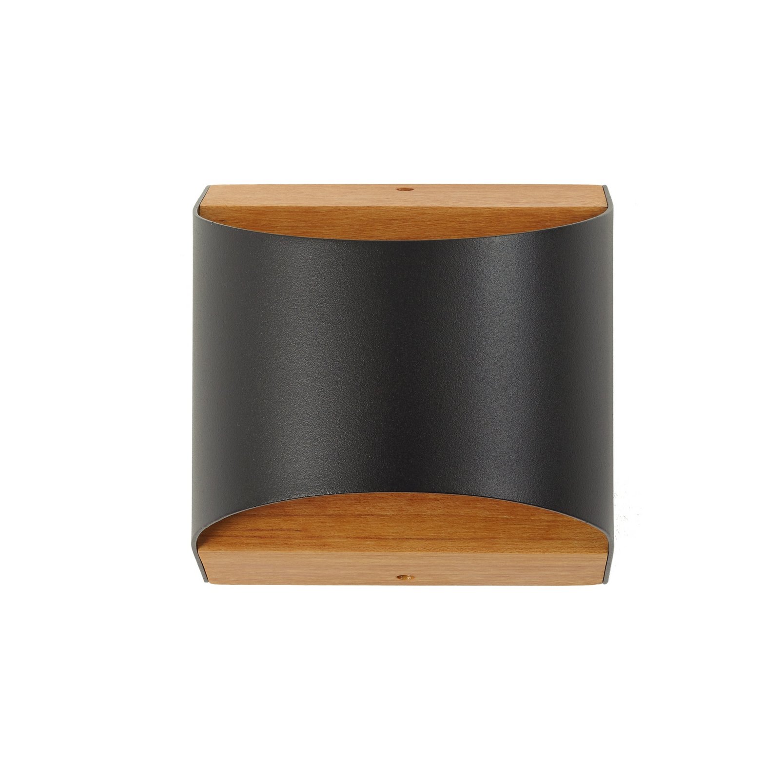 Lindby Candeeiro de parede exterior LED Lenore, preto, metal, 13,5cm