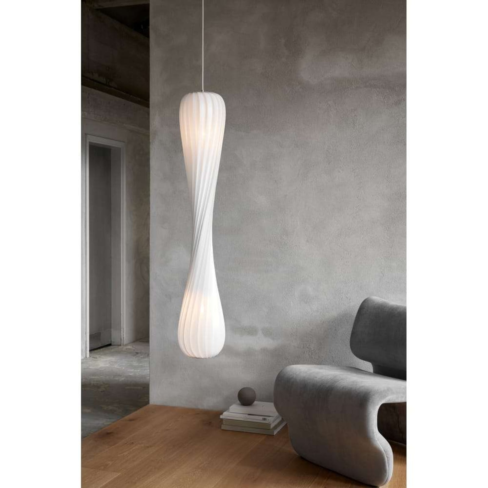 Lampada a sospensione Tom Rossau TR7, plastica (PC), altezza 112 cm, E27