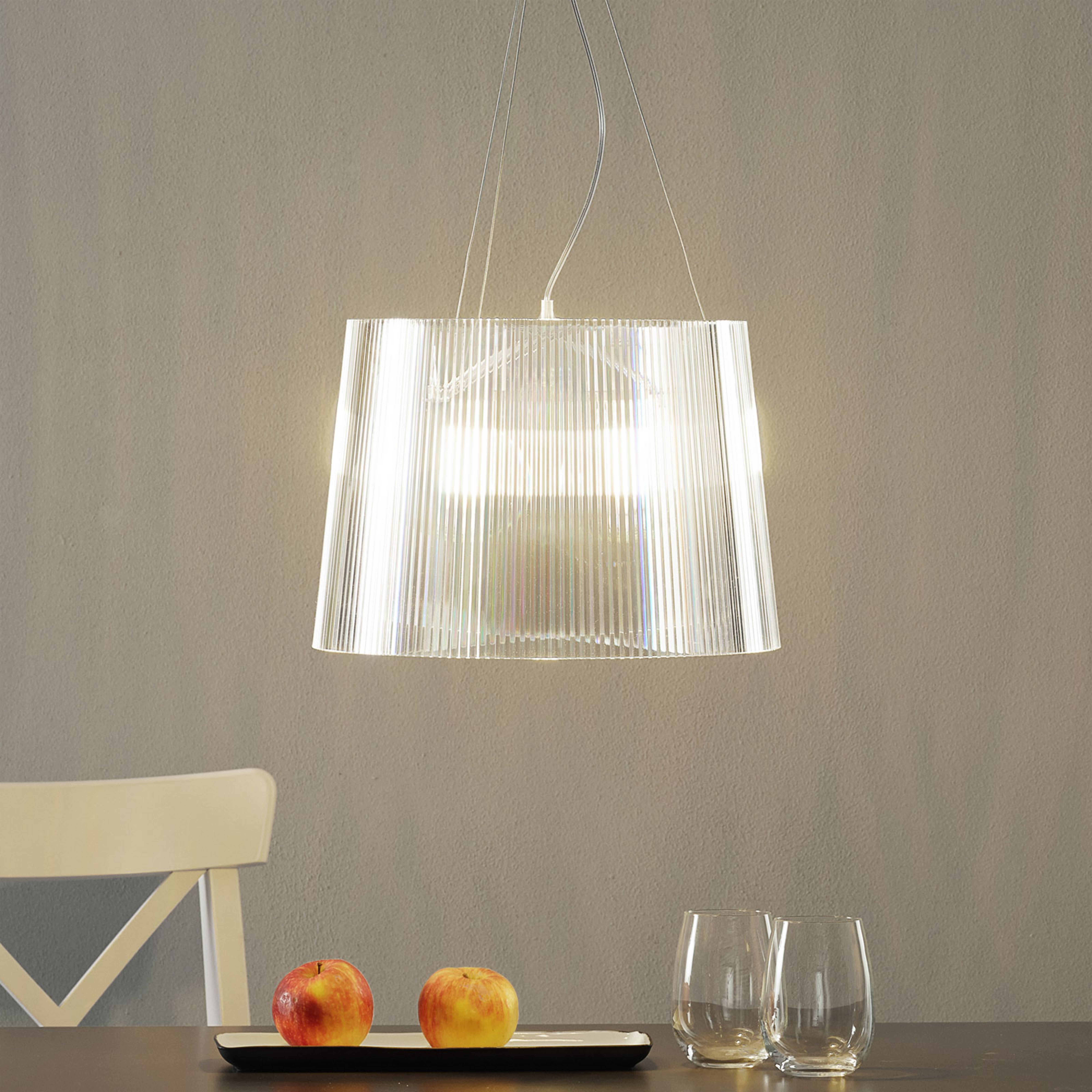 Kartell Gè suspension LED, transparent