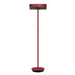 Mesh LED floor lamp with a dimmer, India red