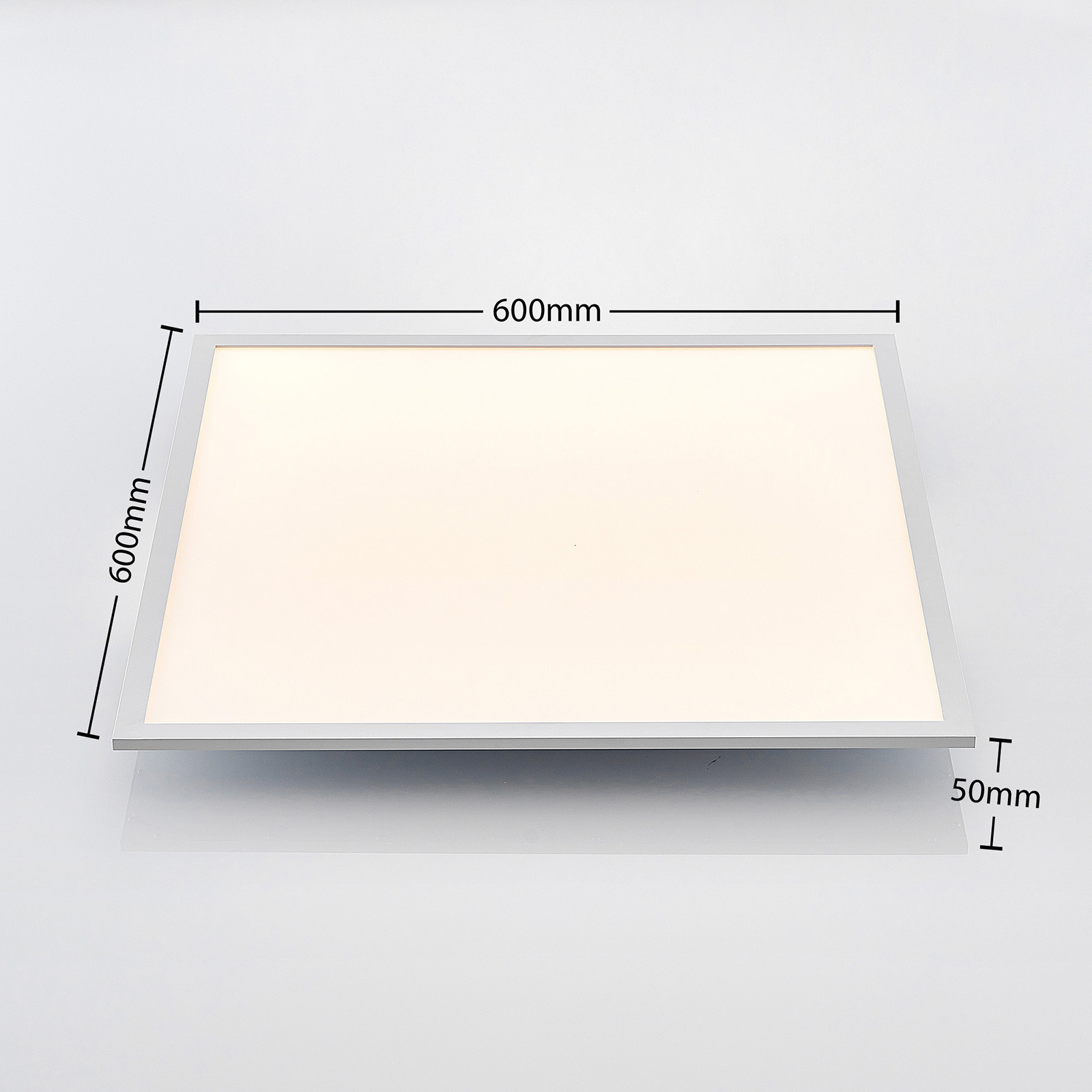 Lindby Quais LED-Panel 4.000K, 60x60 cm