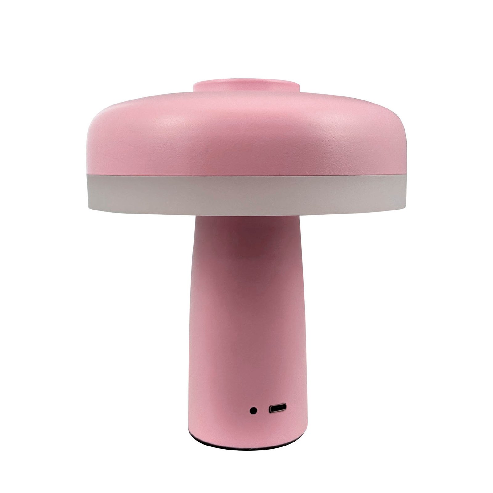 Lampada LED da tavolo ricaricabile Dyberg Larsen Porter, rosa, altezza 16