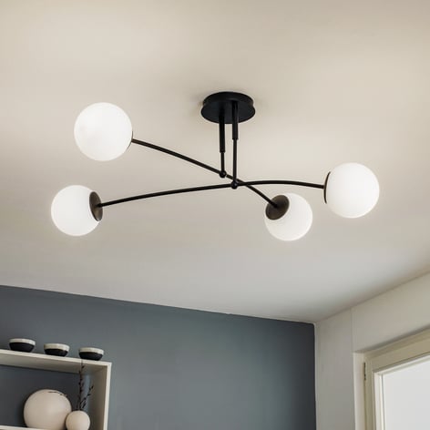 black bulb ceiling light