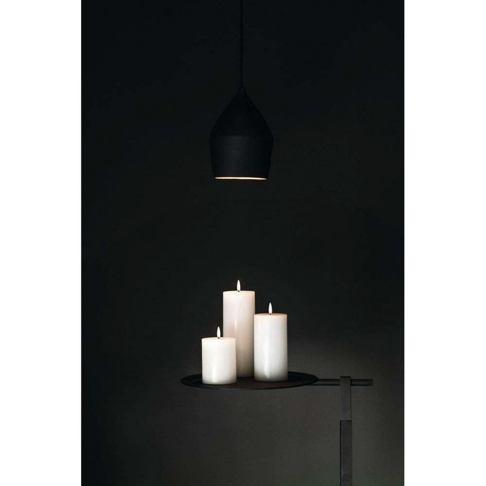 Pillar candle LED Nordic White 7,8 x 20 cm - Uyuni Lighting