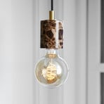 Suspension Siv avec cylindre en marbre, marron
