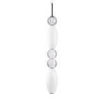 Ideal Lux LED pendant light Lumiere-3, opal/grey glass