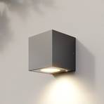 Arcchio Tassnim udendørs LED-væglampe, sølv, 1 lk.