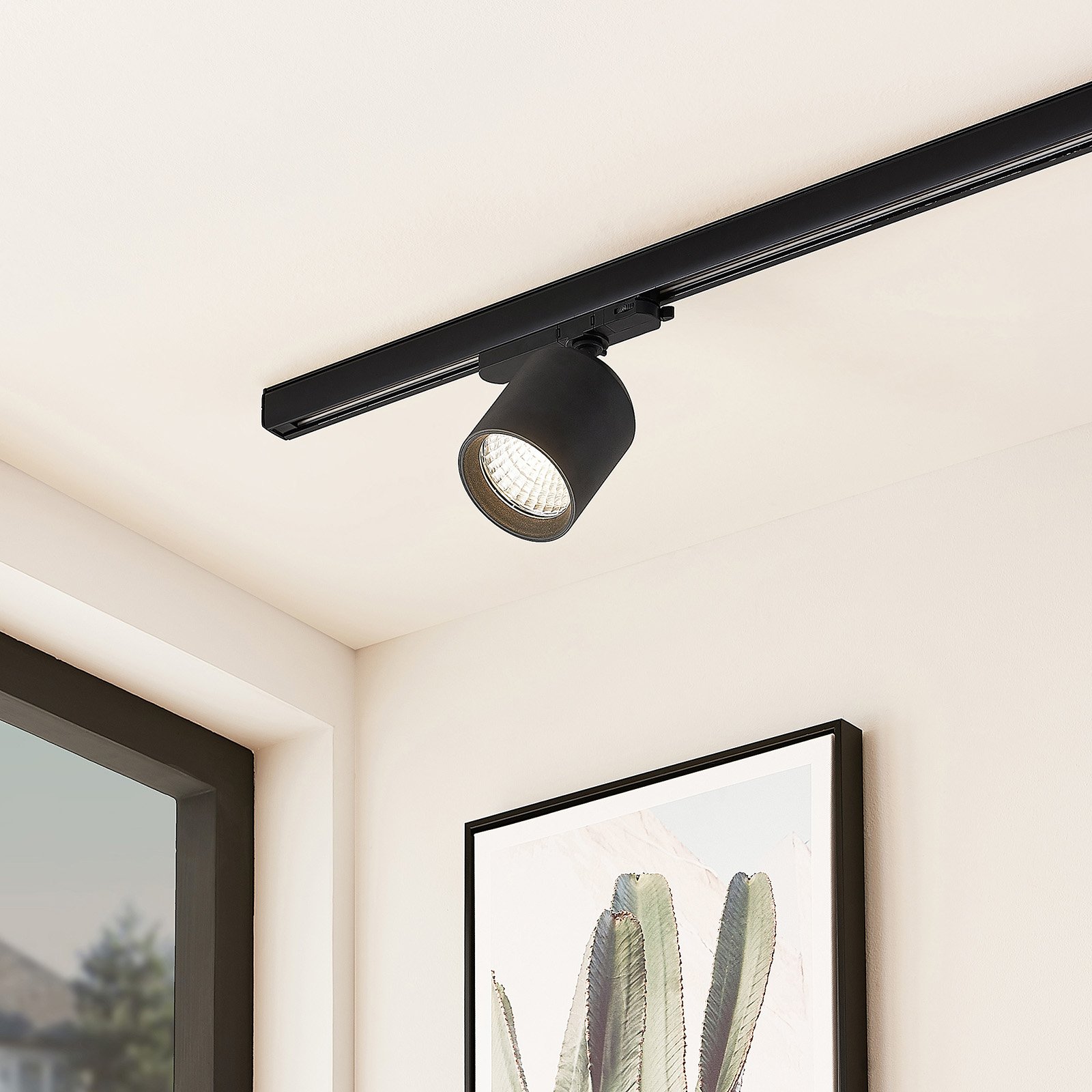 Arcchio Candra LED track spotlight, black