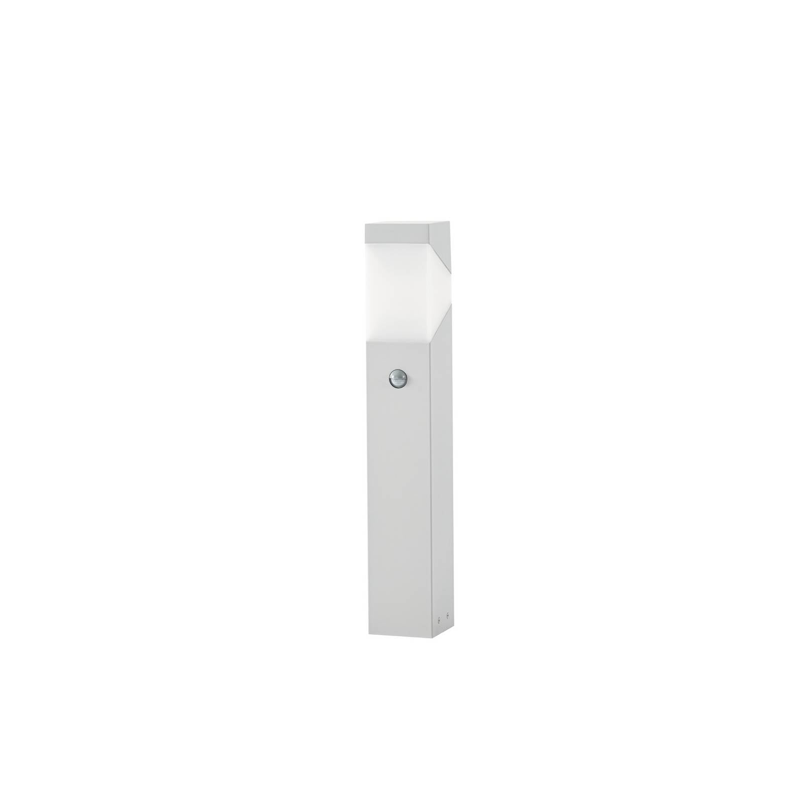 Lucande Sockelleuchte Kiran, 60 cm, Sensor, hellgrau, IP44