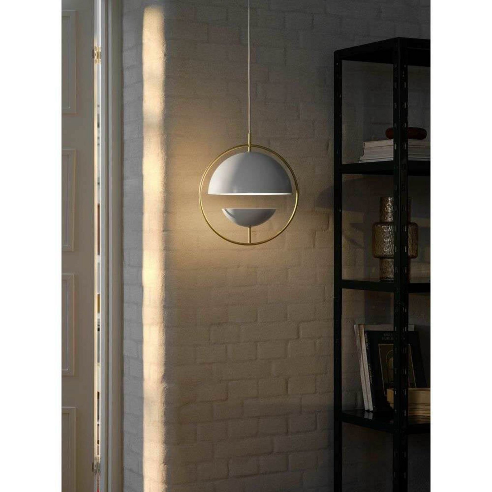 Pendelleuchte Tavia, weiß, Ø 33 cm, Metall