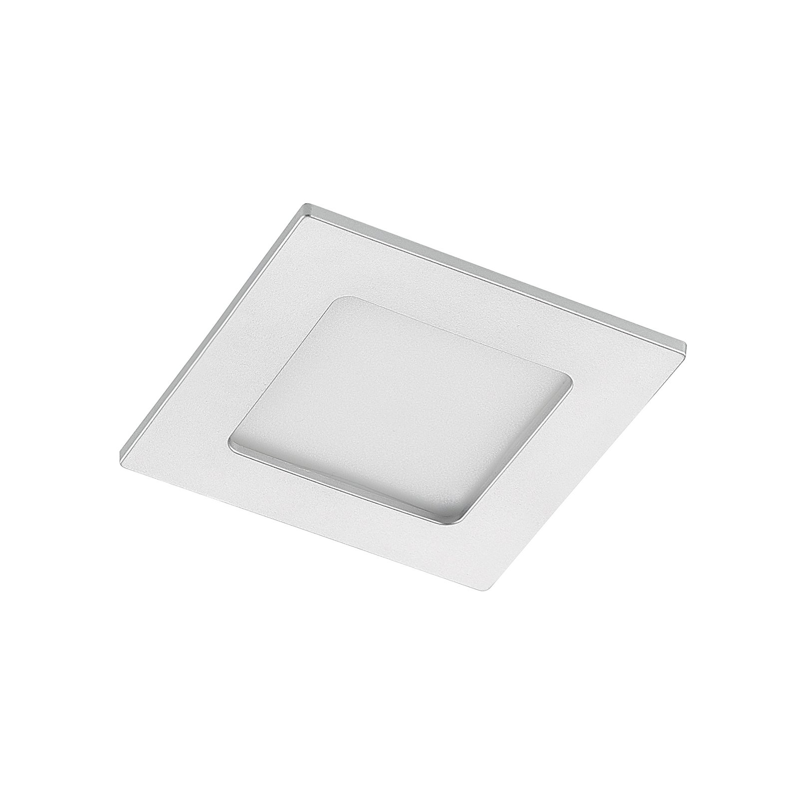 Prios Helina LED-Einbaulampe, silber, 11,5 cm