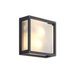 Aurelien Square Aplique Exterior IP54 Dark Grey - Lucande