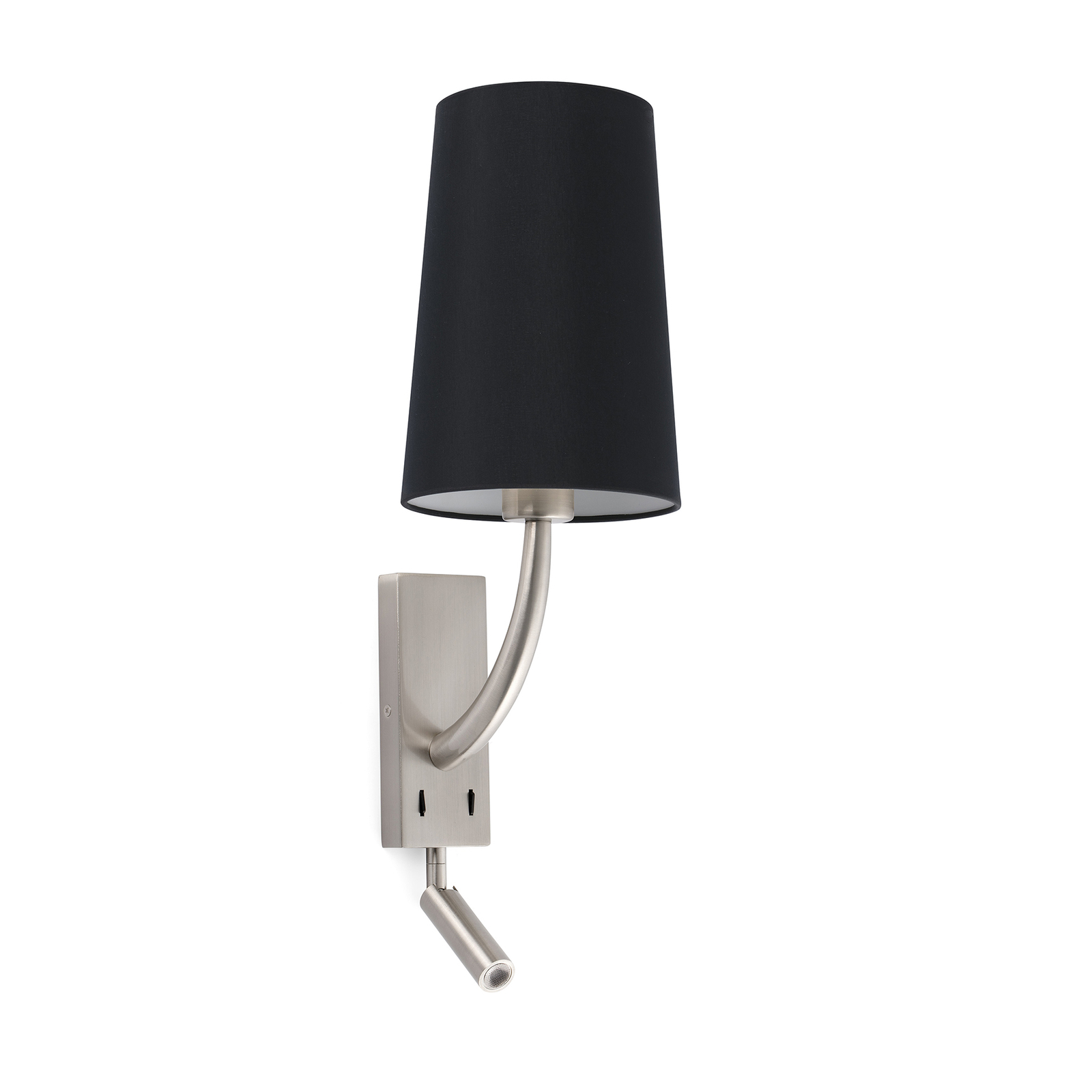 Wandleuchte Rem mit LED-Leseleuchte