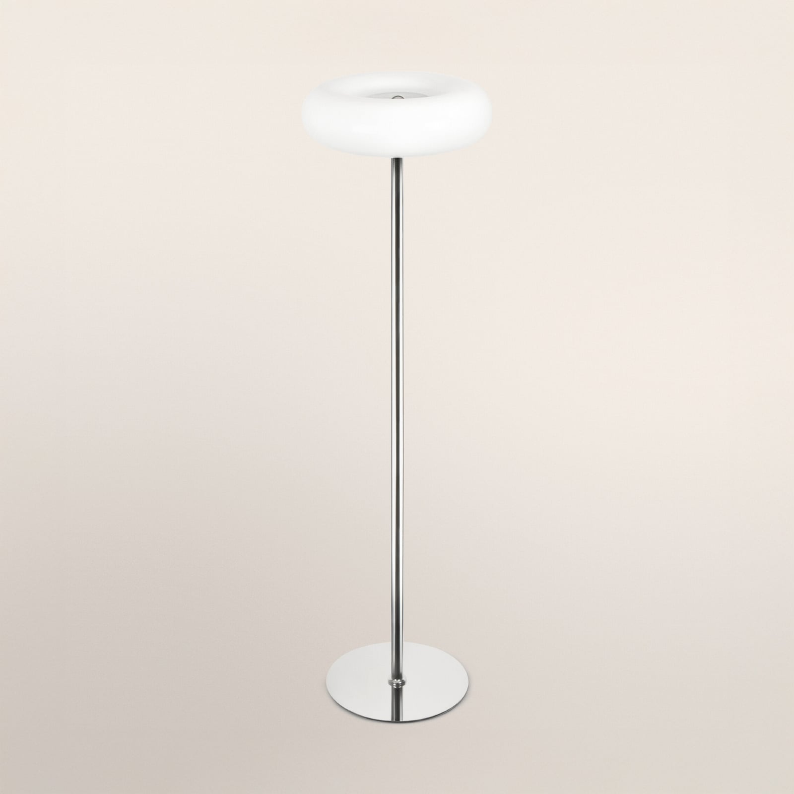 Λάμπα δαπέδου LED OSRAM Decor Lunea, λευκό/χρώμιο, 146 εκ., ρυθμιζόμενη Λάμπα δαπέδου LED OSRAM Decor Lunea, λευκό/χρώμιο, 146 εκ., ρυθμιζόμενη
