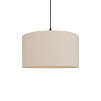 Lampada a sospensione Soft, Ø 44 cm, bianco/bronzo, lino - Belid