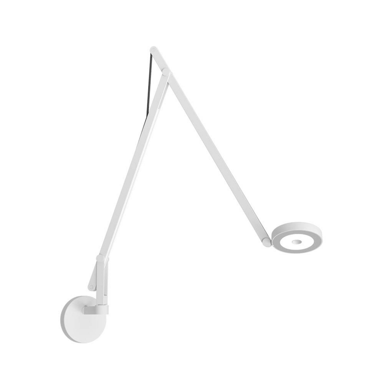 String W2 Wall Lamp w/Hole DTW Matte White/Black - Rotaliana