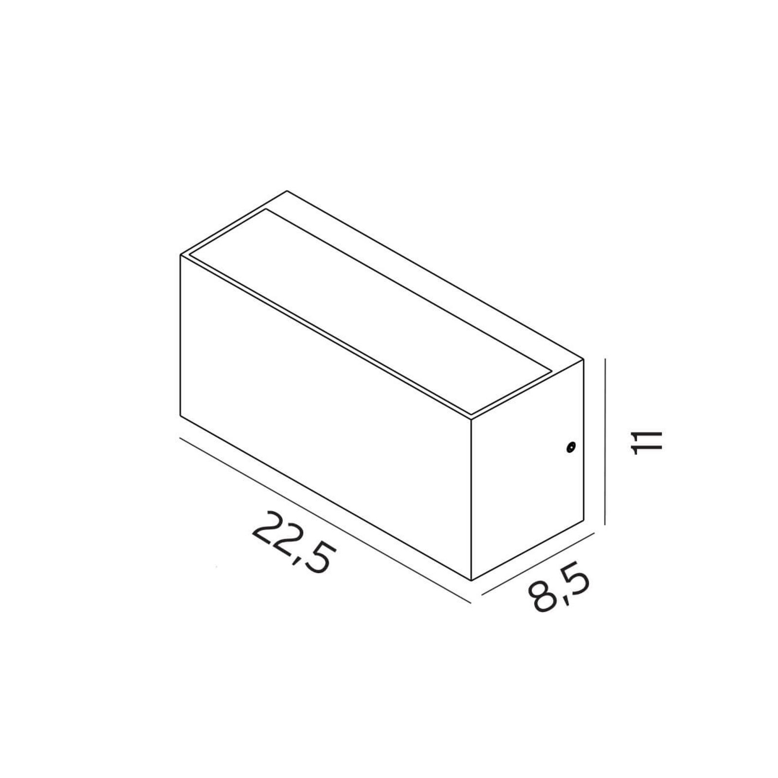 Asker Up/Down Vonkajšie Svietidlo L22,5 White - Norlys