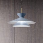 Lampa wisząca Kim, błękitny, Ø 60 cm, metal