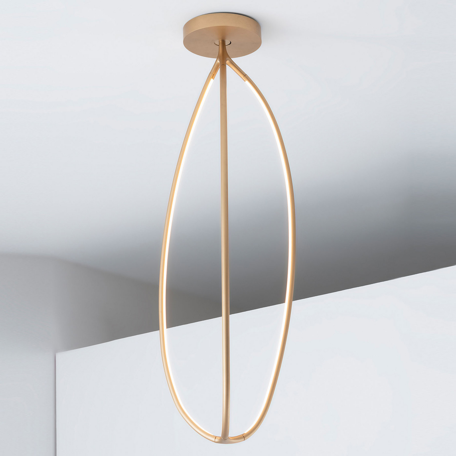 Artemide Arrival plafonieră aplicație alamă 130cm
