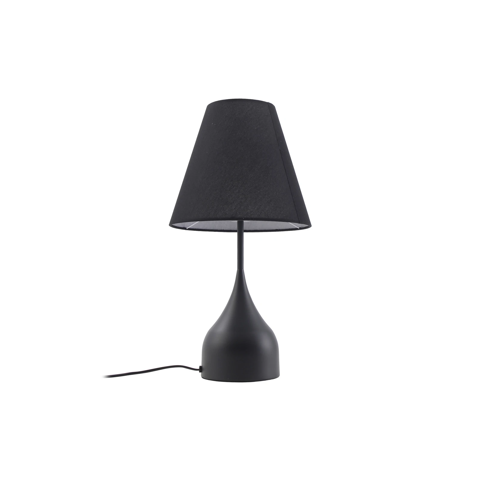 Lucande stalinis šviestuvas Luoti, juodas, tekstilinis, 57 cm aukščio