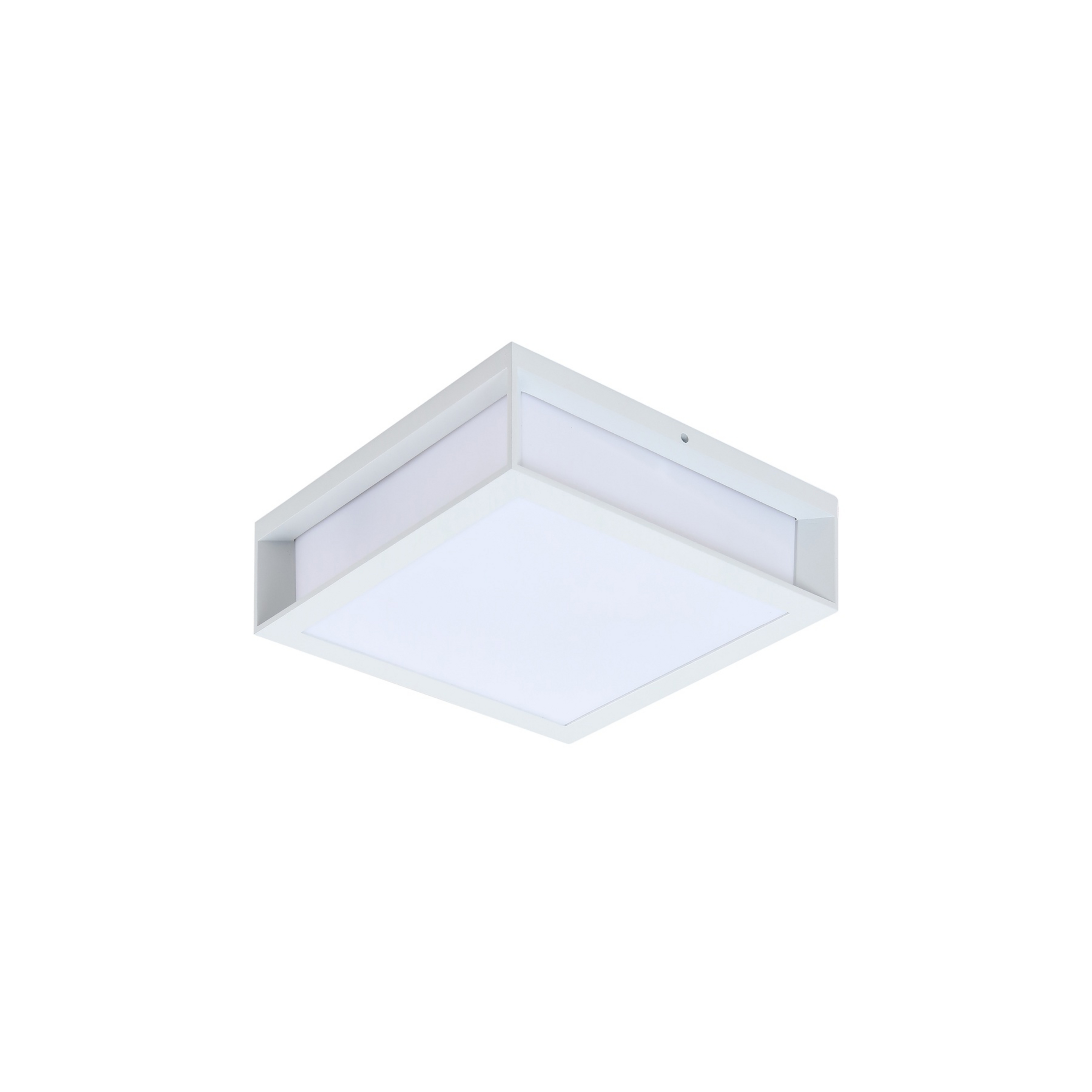 Candeeiro de parede exterior Sivana, branco, alumínio, 26 cm x 26 cm - Lindby