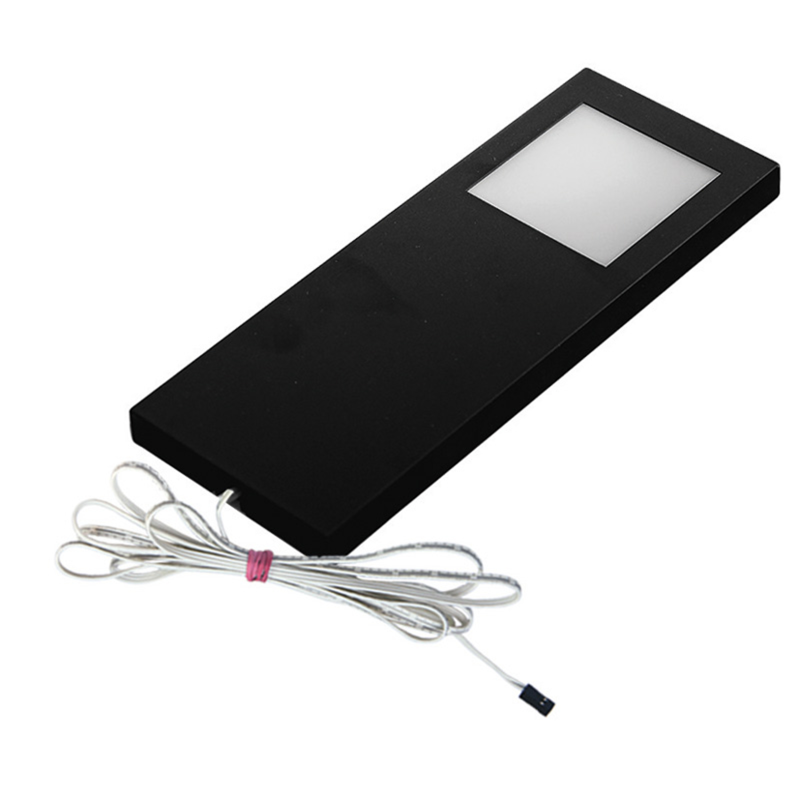 HERA LED Slim-Pad F under-cabinet lamp 4,000 K black, for Kitchen, plastic, 5 W, energy efficiency: A+, L: 18 cm, W: 7 cm, H: 1.1 cm