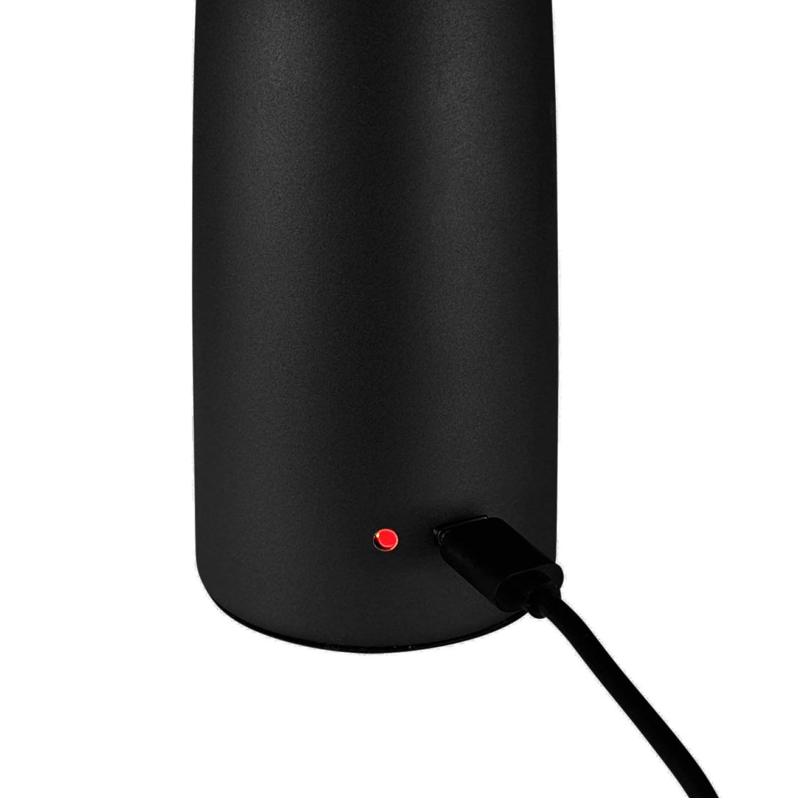 Dyberg Larsen Lampe à poser LED rechargeable Porter, noir, 16 cm