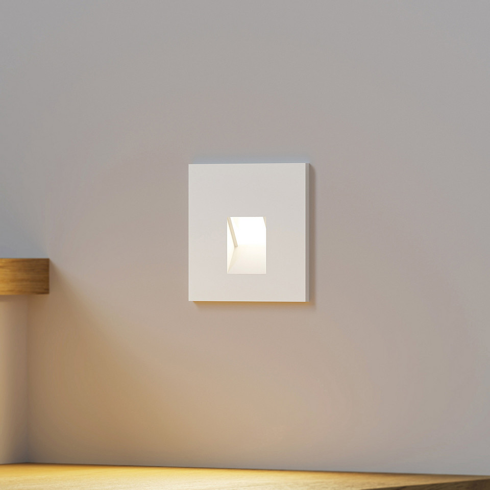 Arcchio Vexi LED-infälld vägglampa H7, vit från Arcchio
