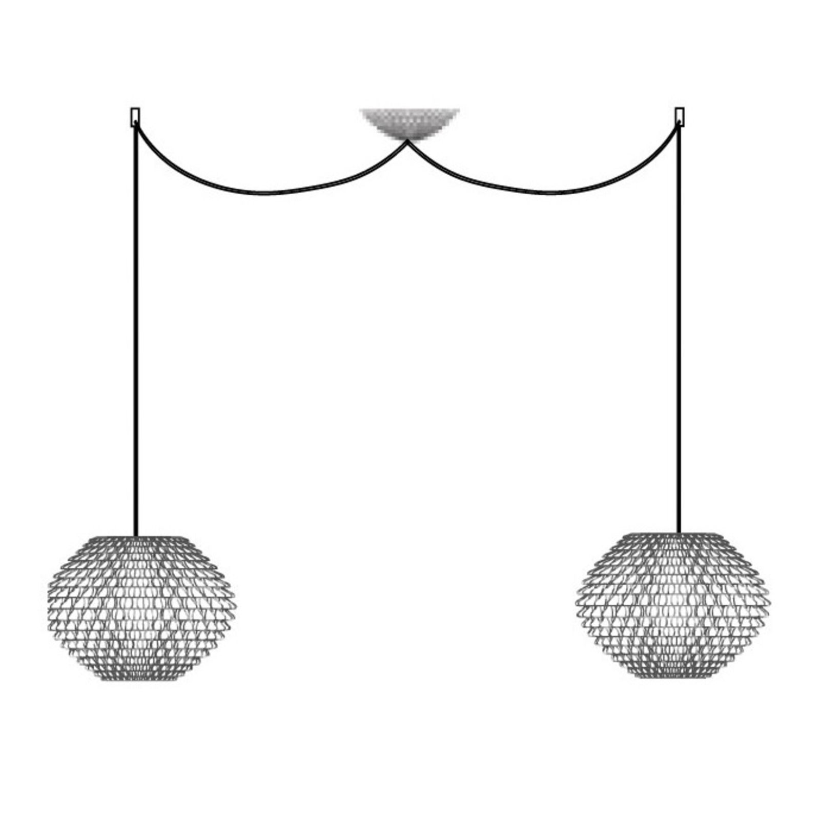 Casablanca Andao lampa wisząca 2-punktowa