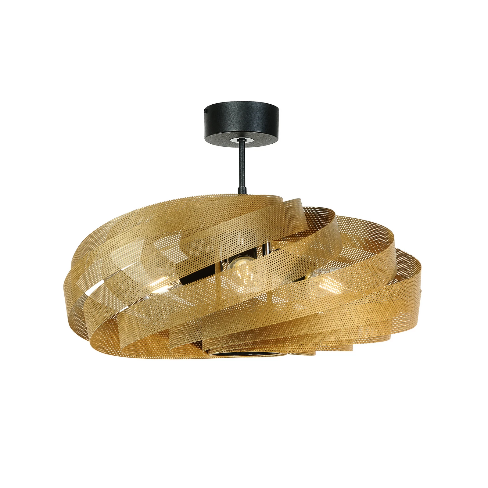Plafoniera Vento, color oro, Ø 60 cm