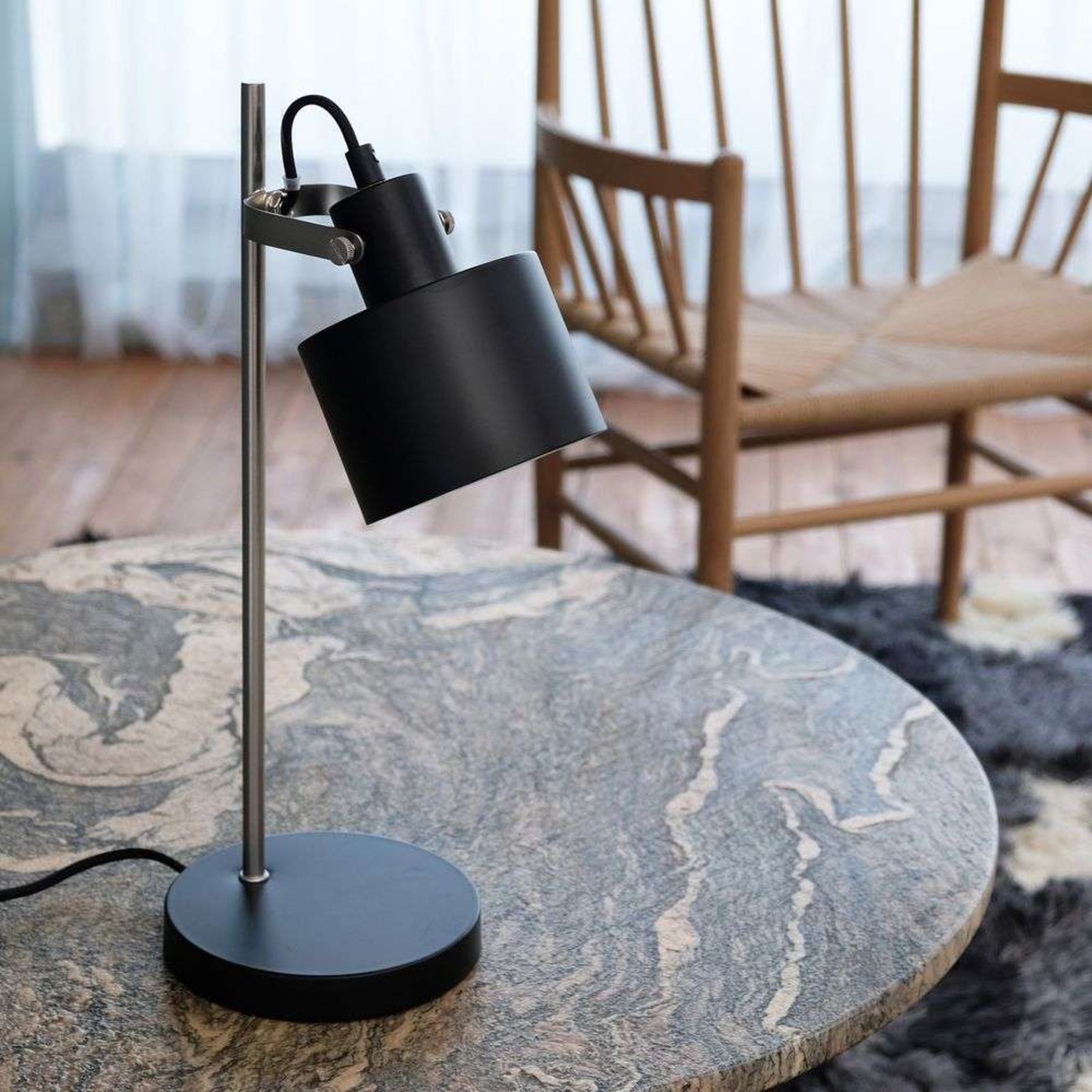 Ocean Table Lamp Black/Steel - DybergLarsen